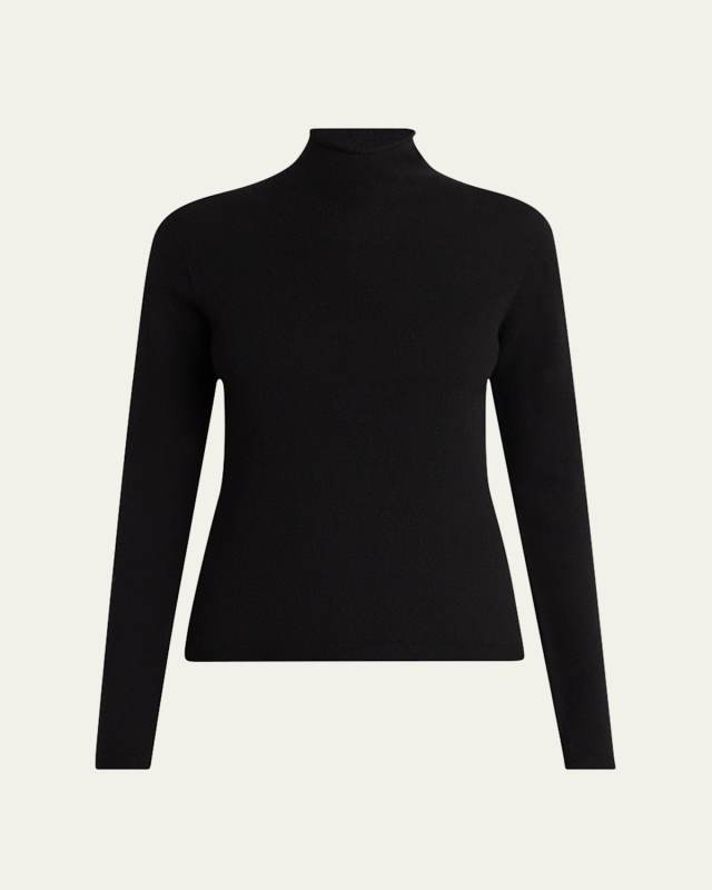 Ilmo Fitted Turtleneck Cashmere Top